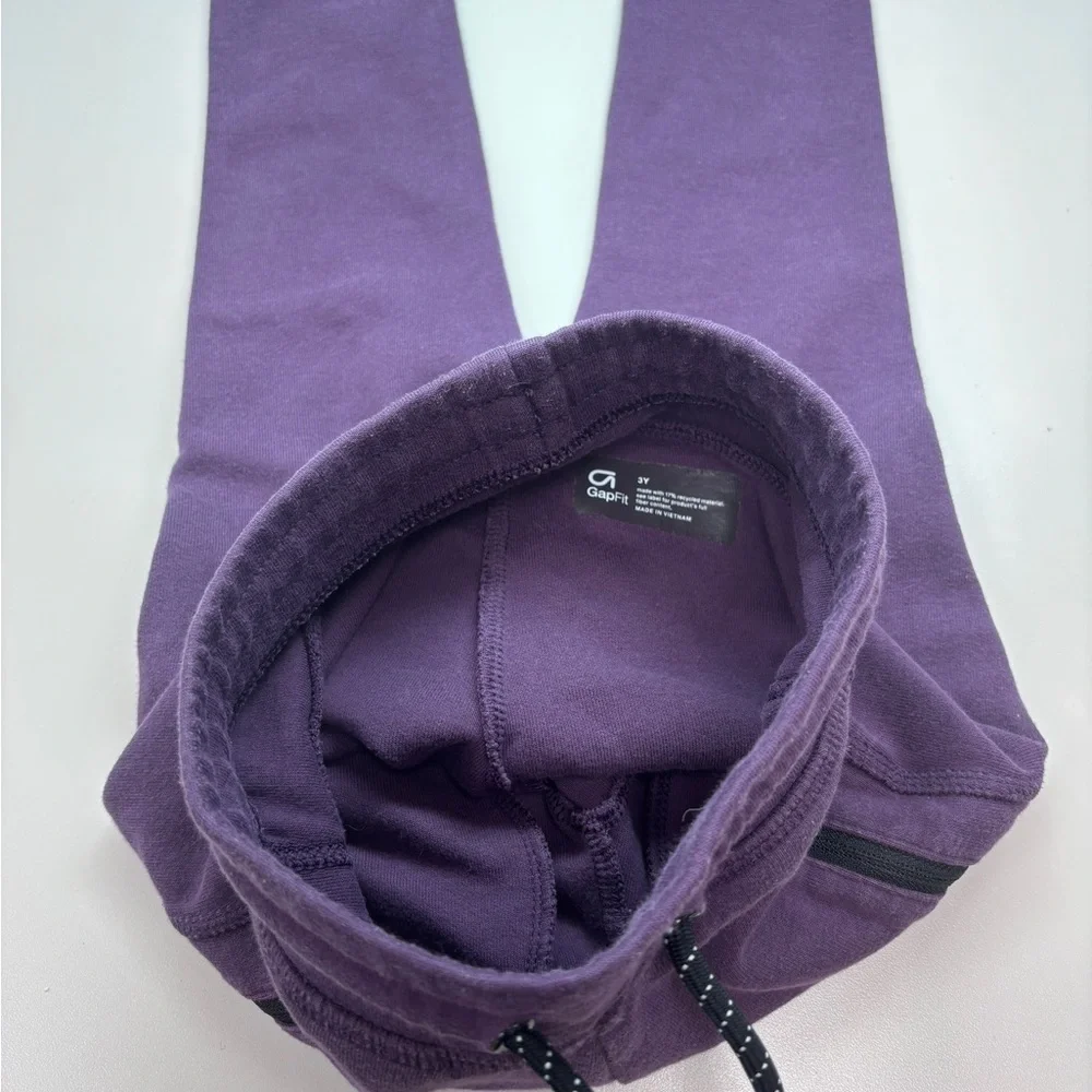 Set of Three 3T GAP Bottoms (1 Purple GapFit, 1 Pink Fleece, 1 Gray Short)